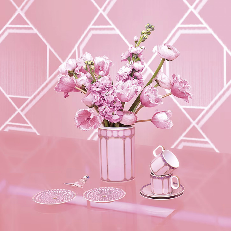 Talerz 23 cm Signum różowy