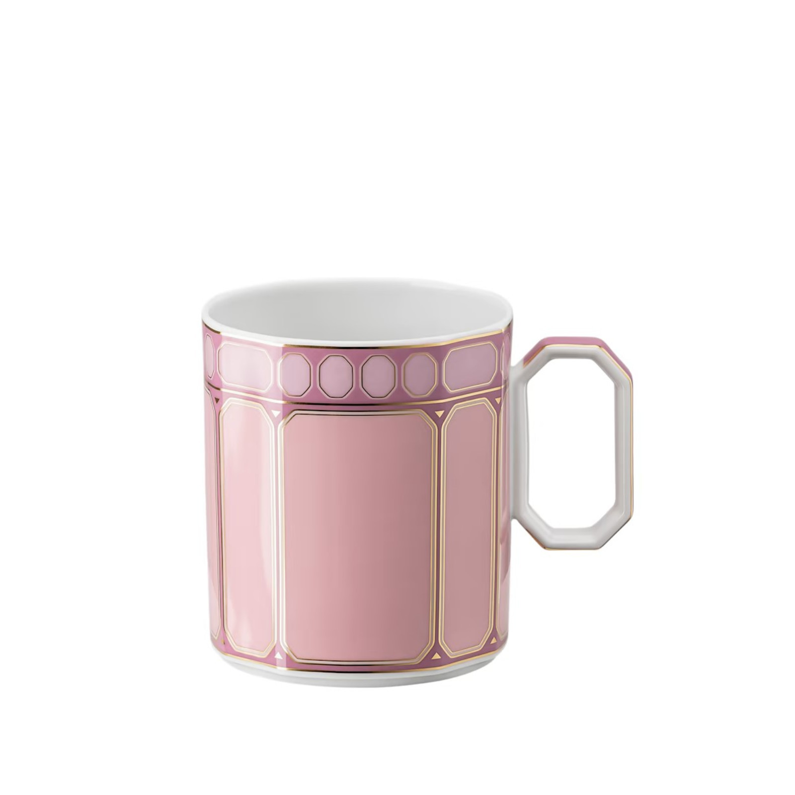 Kubek z przykrywką Signum różowy