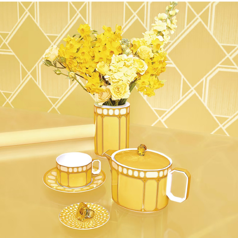 Filiżanka do herbaty Signum żółta