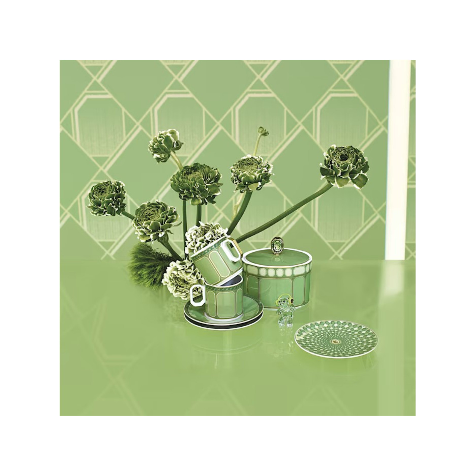 Talerz 10 cm Signum zielony