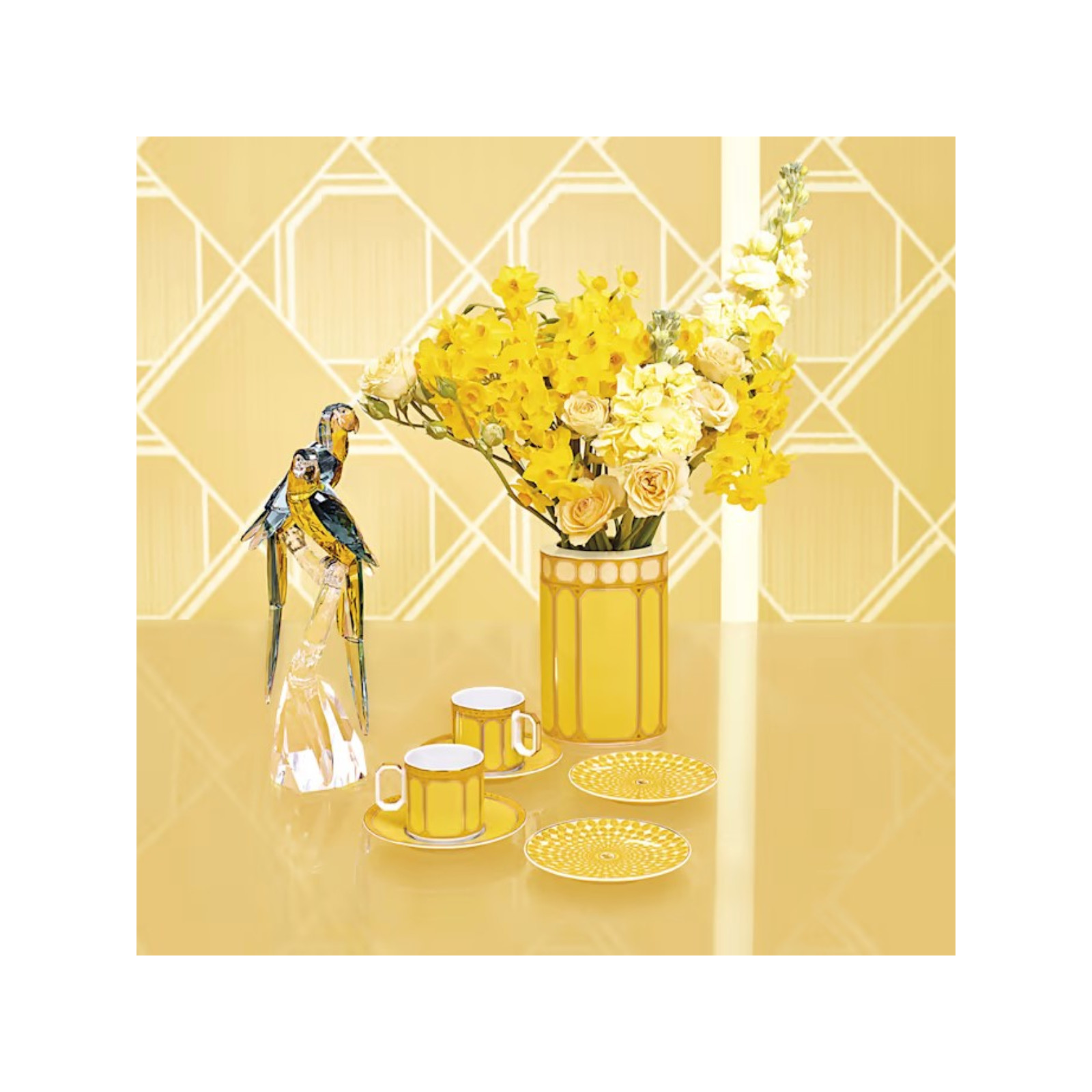 Talerz 10 cm Signum żółty