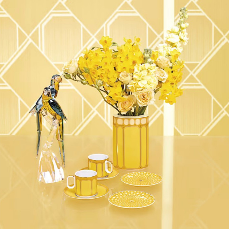 Talerz 10 cm Signum żółty