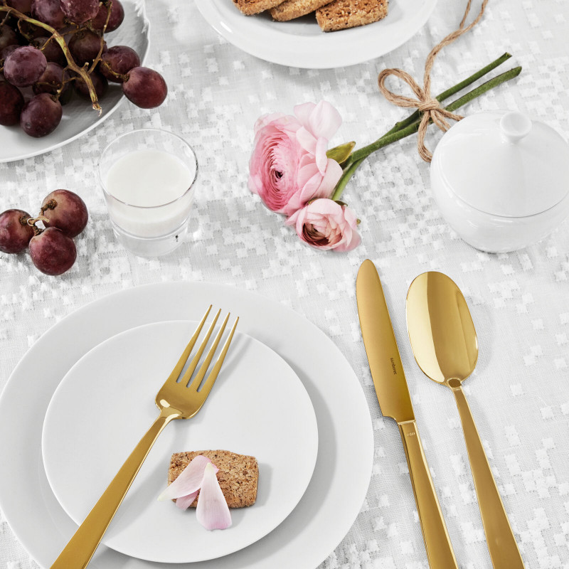 Sambonet Flat 30 cz. zestaw sztućców Złoty