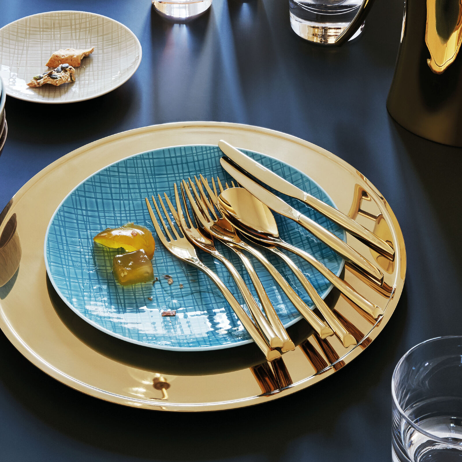 Sambonet H-Art 24 cz. zestaw sztućców złote