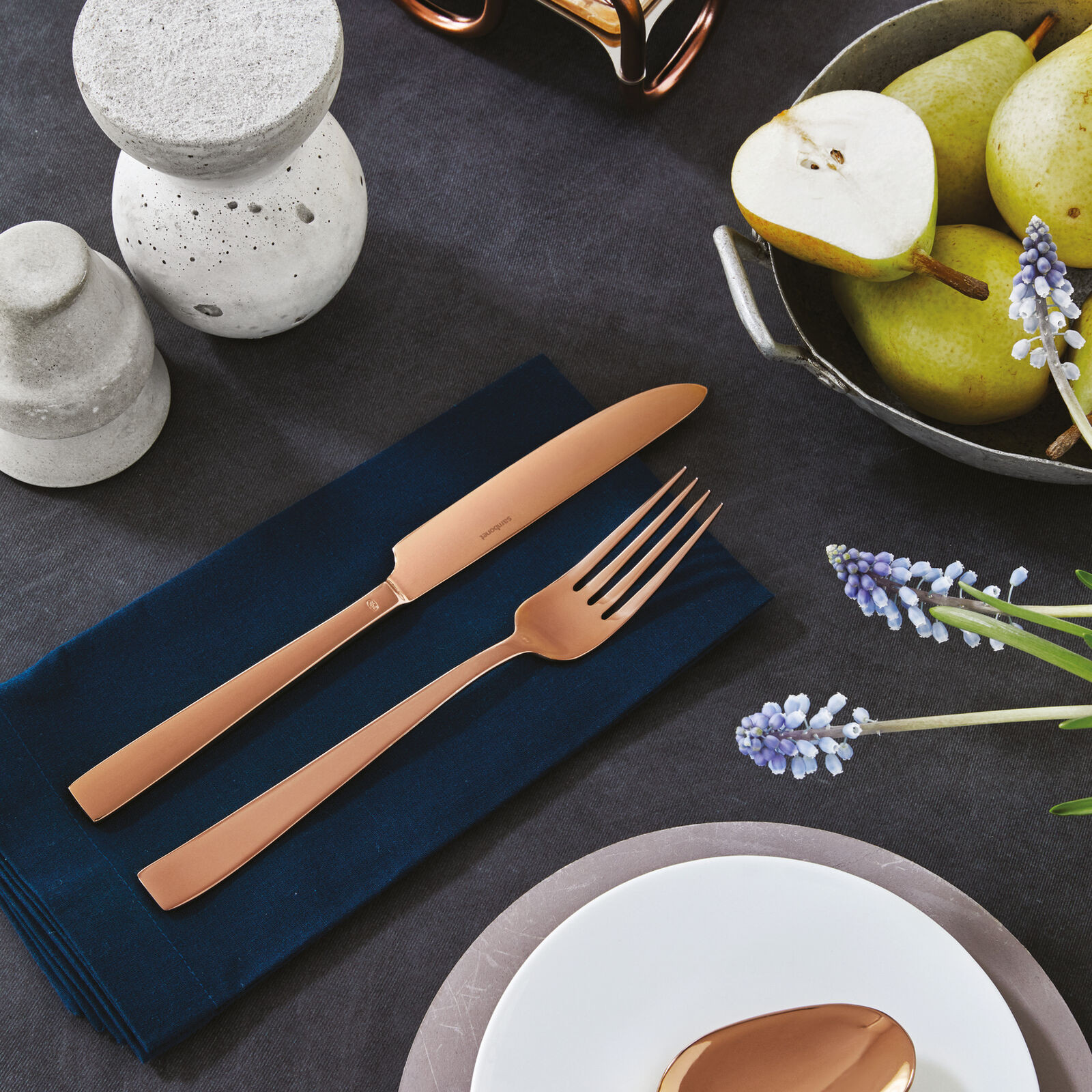 Sambonet Flat 30 cz. zestaw sztućców miedź