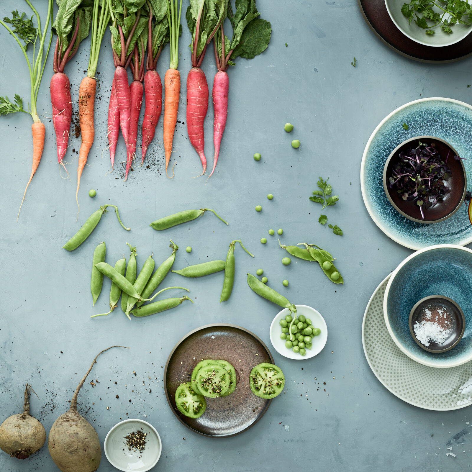 Talerz 22 cm Junto Aquamarine