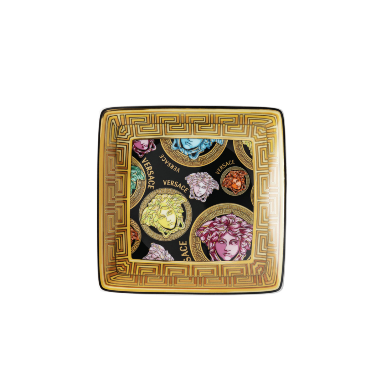 Talerzyk kwadratowy Versace Medusa Amplified Multicolour