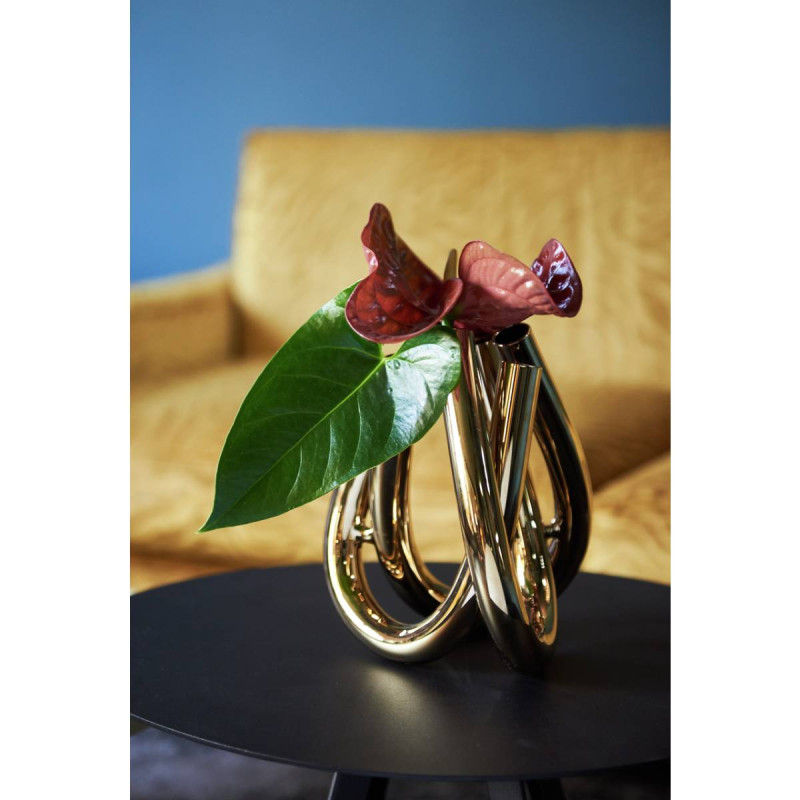 Wazon Triu srebrny 22 cm