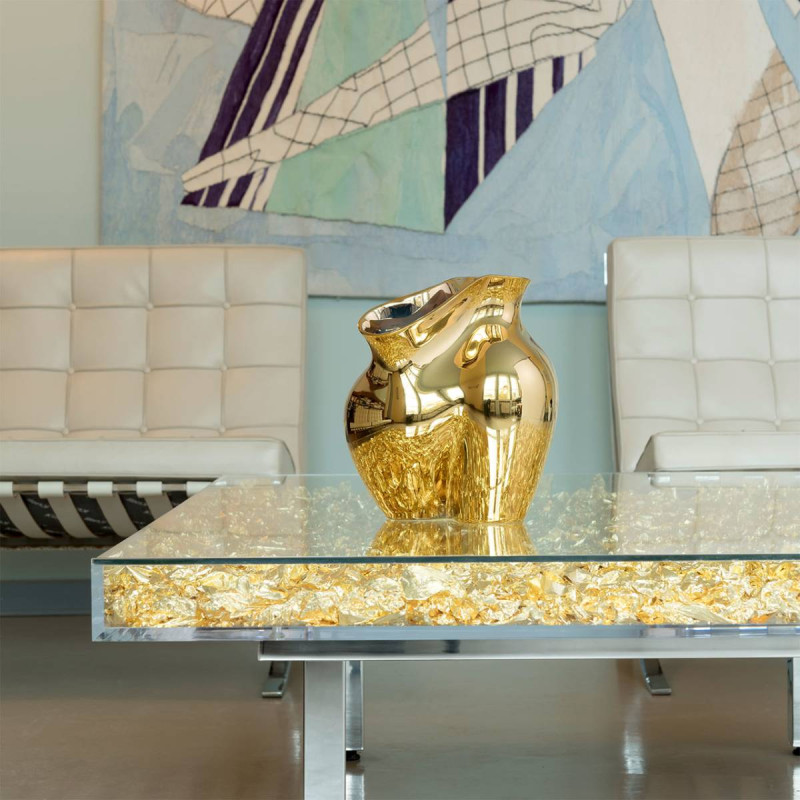 Wazon 26 cm La Chute złoty