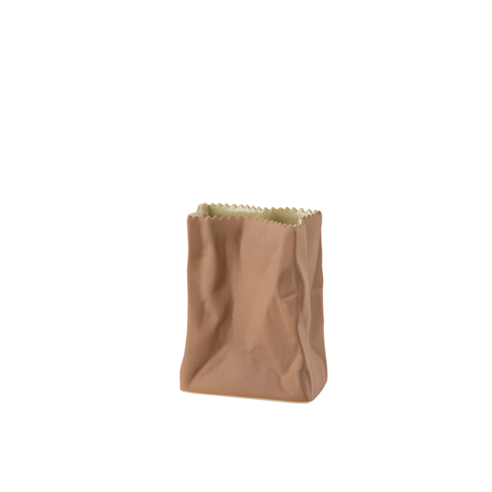 Wazon 10 cm Paper Bag szaro - brązowy