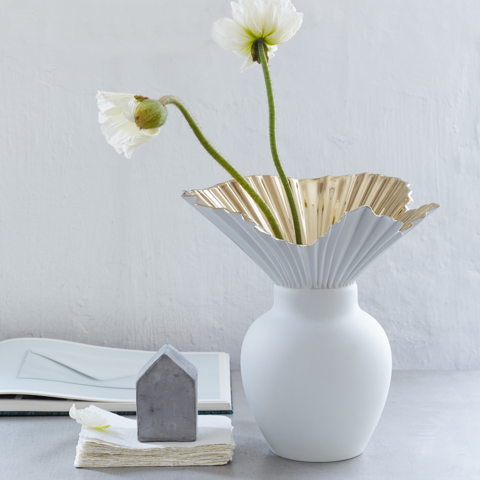 Wazon 27 cm Falda (złoty)