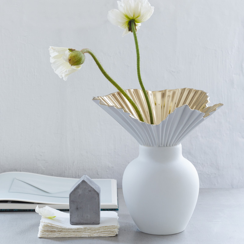 Wazon 27 cm Falda (złoty)