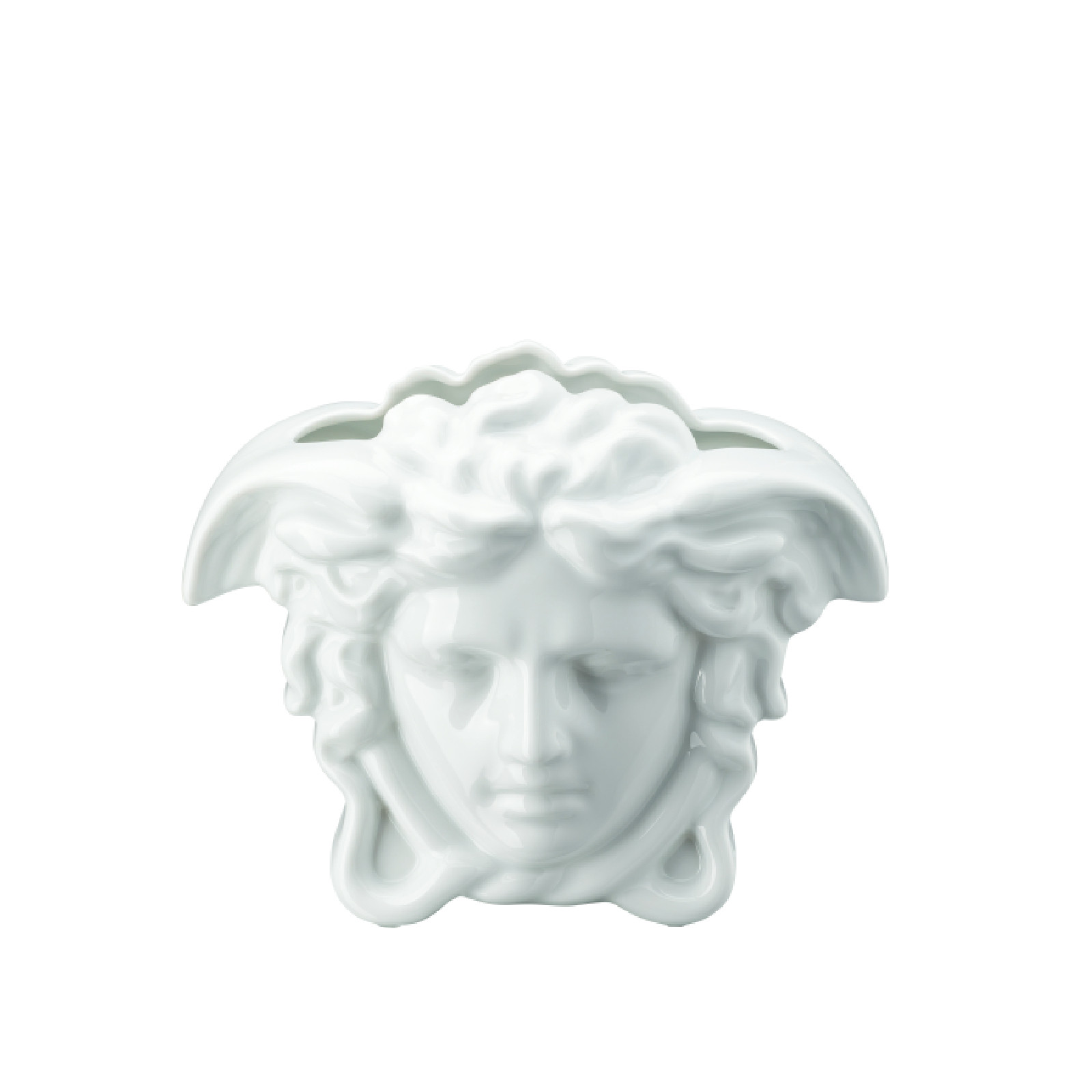 Wazon Versace Medusa Grande - 15 cm biały