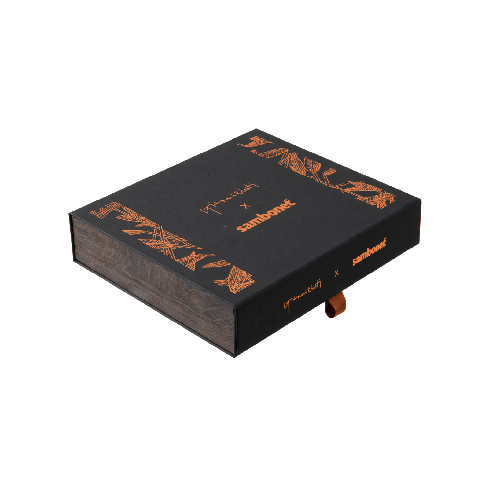 Sambonet Jungle zestaw 6 widelczyków do ciasta czarne