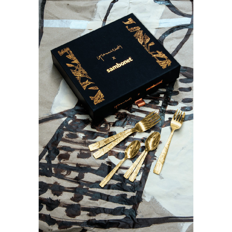 Sambonet Jungle zestaw 6 łyżeczek mokka złote