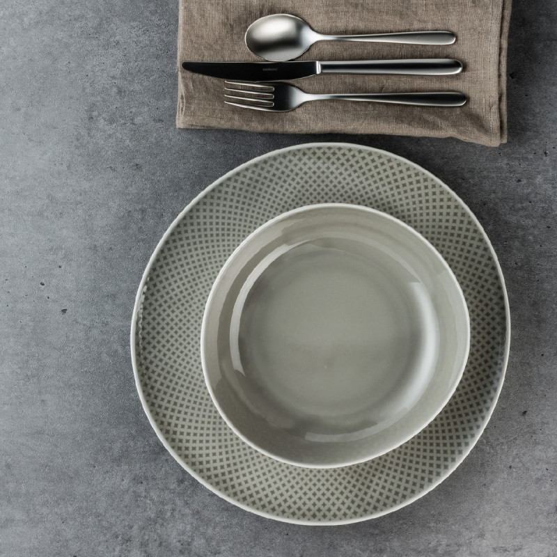 Talerz 22 cm Junto Pearl Grey