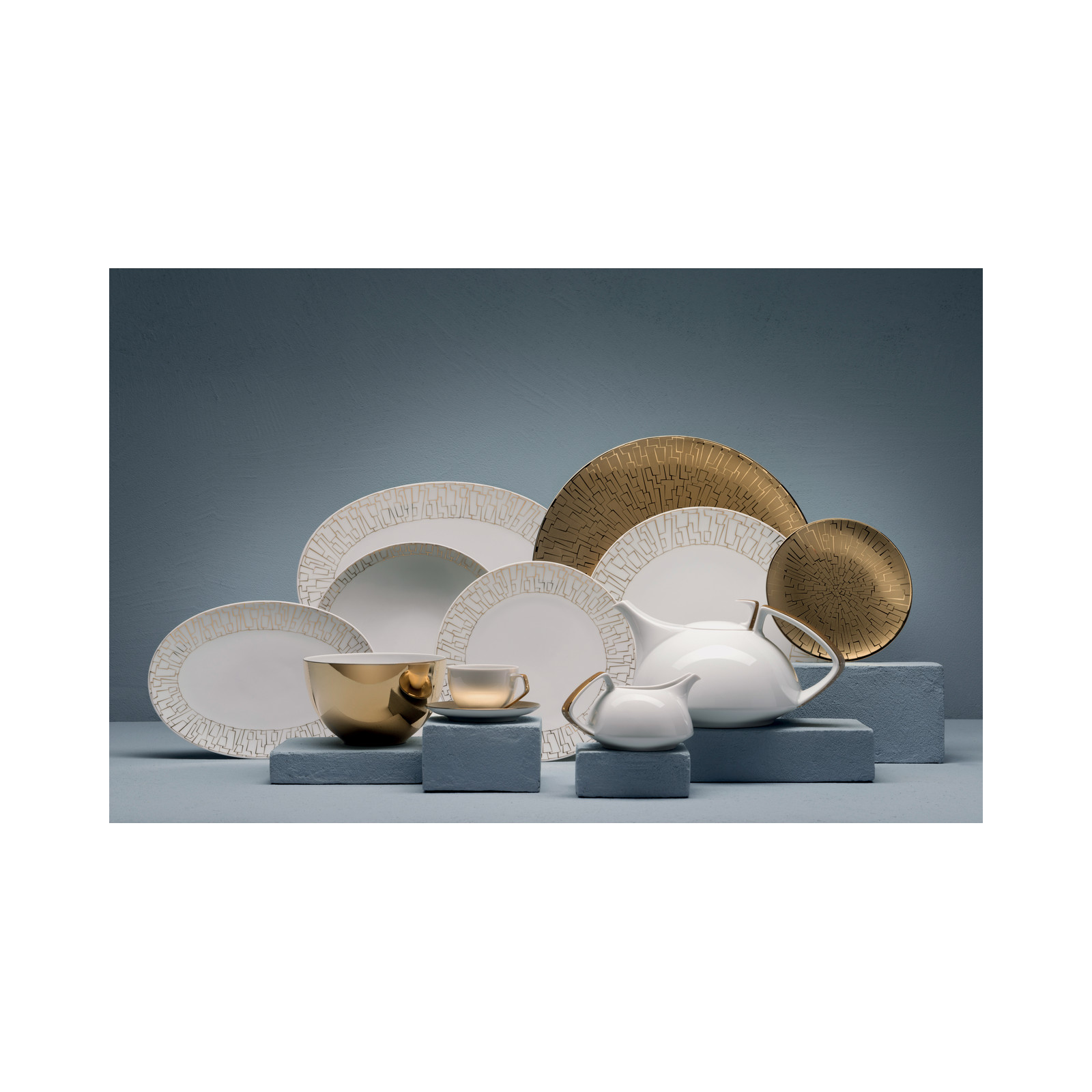 Talerz 28 cm TAC Skin Gold