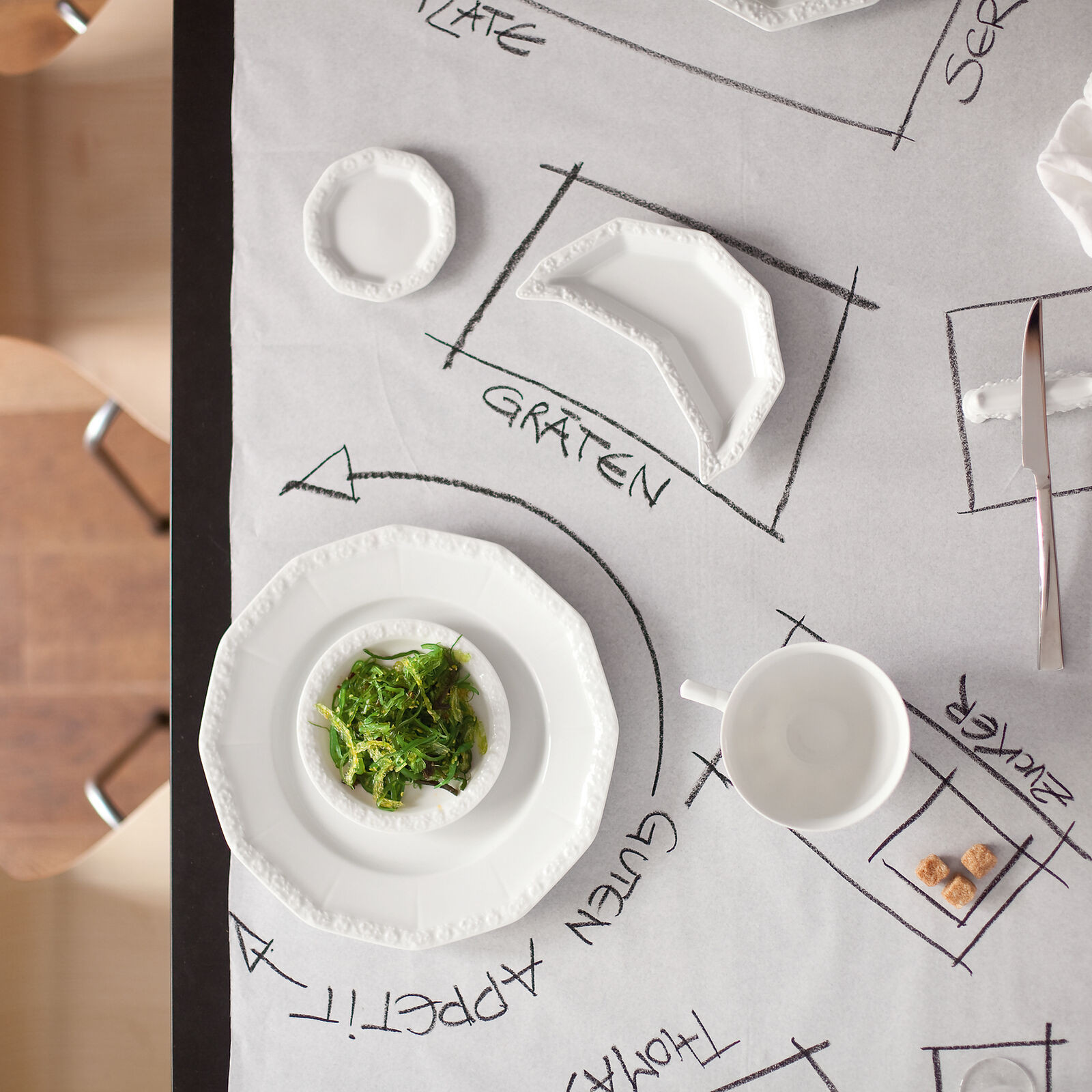 Salatera 21 cm Maria Biała