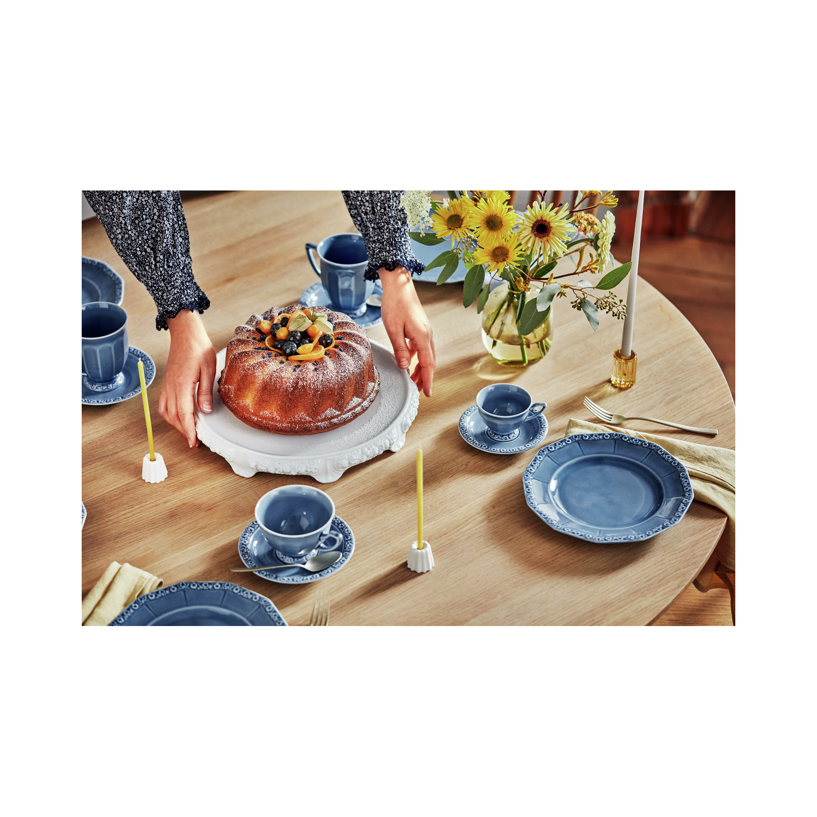 Zestaw kawowy Maria en Vogue Blue