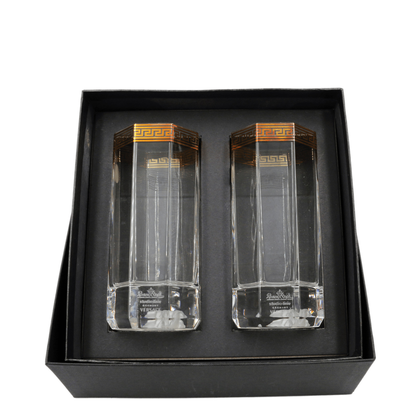 Zestaw 2 szklanek Longdrink Versace Crystal D'Or