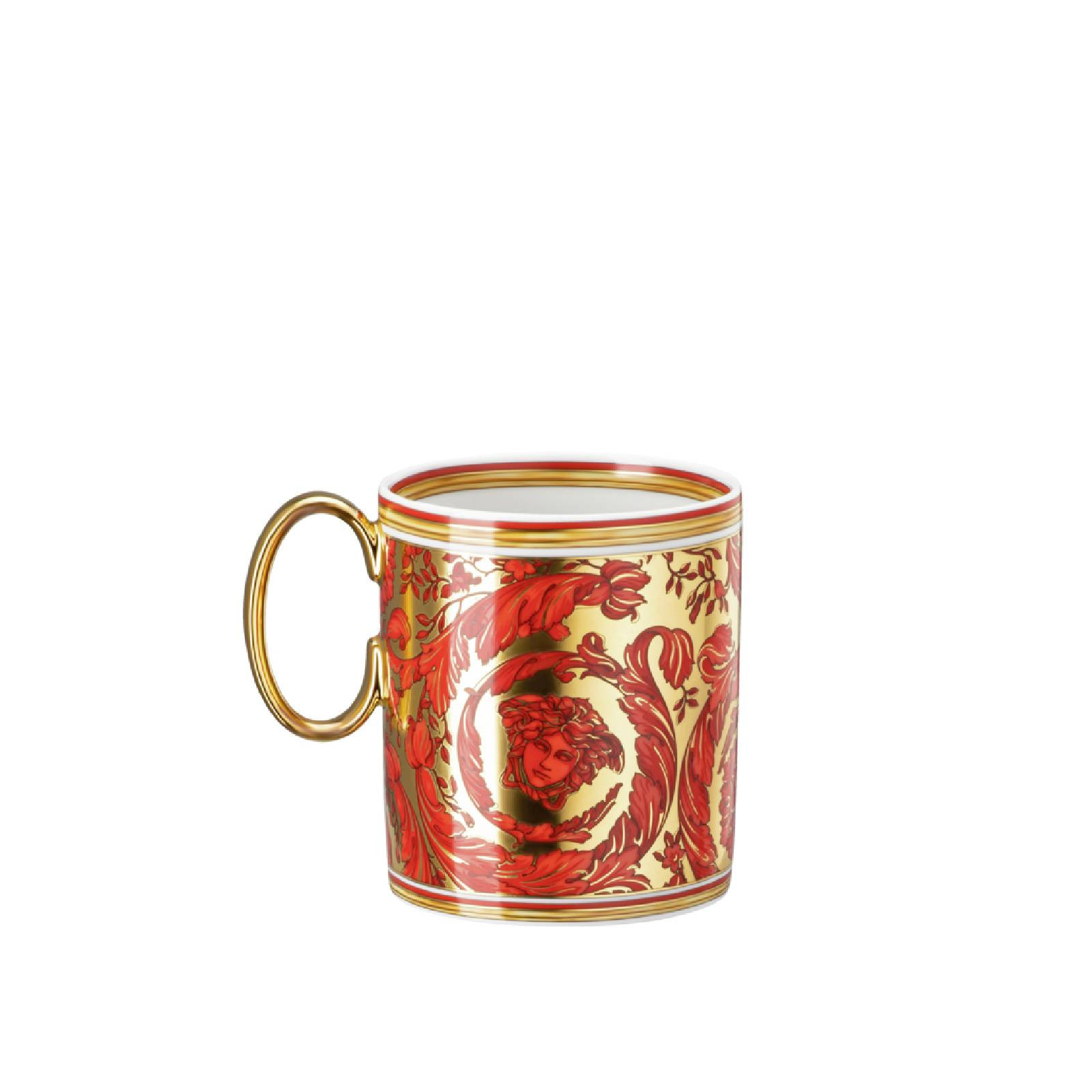 Kubek Versace Christmas Medusa Garland Red