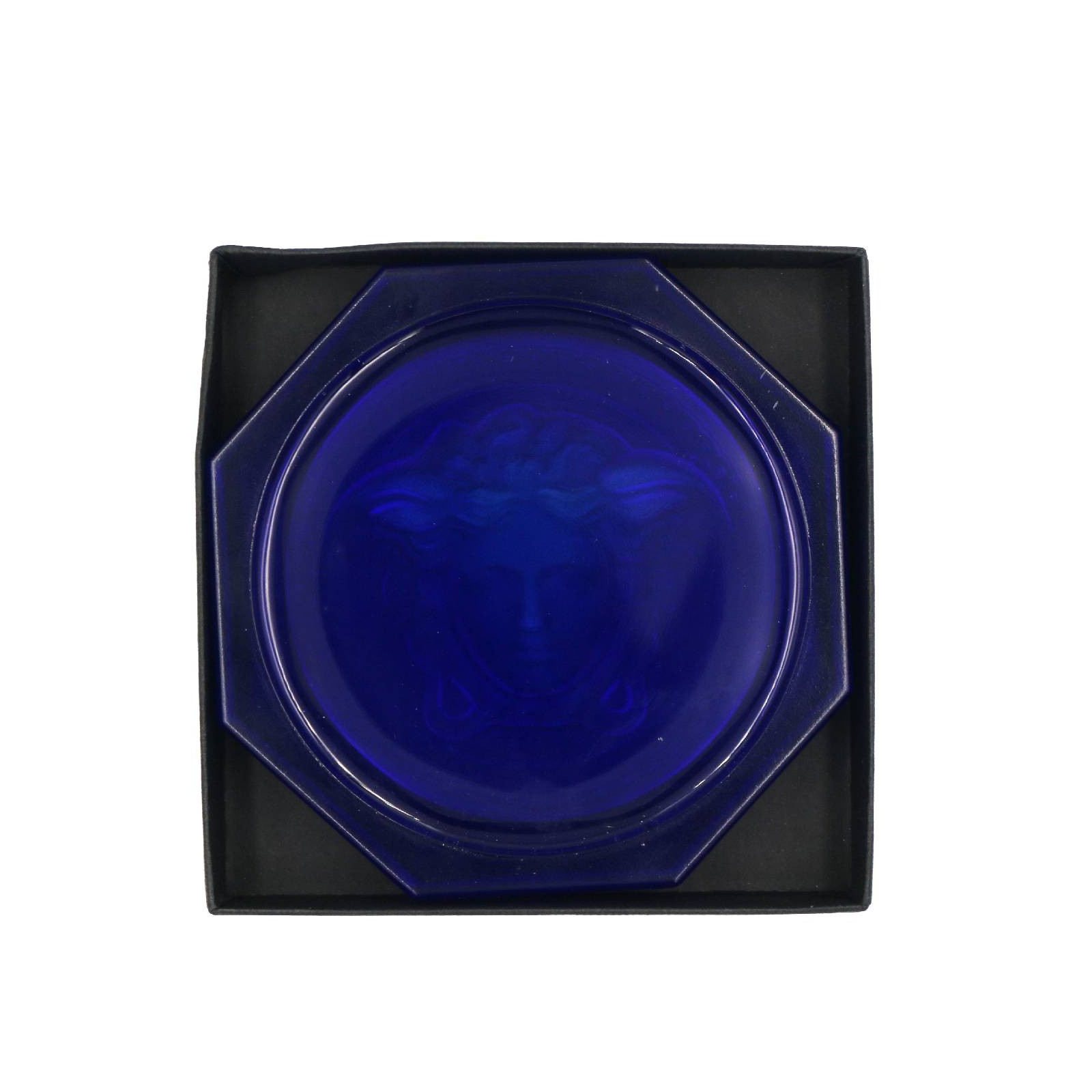 Versace-Podstawka pod szklankę kobaltowa