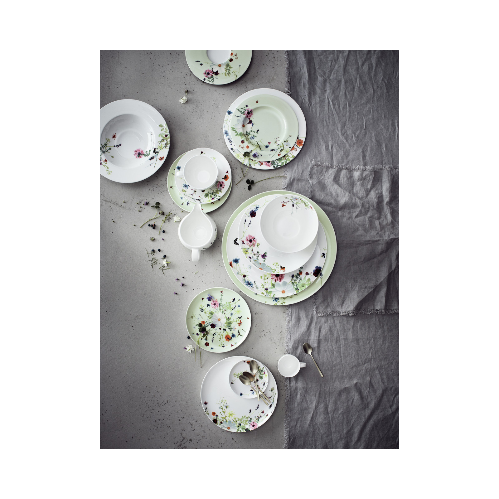 Talerz głęboki 21 cm Brillance Wiosenny Ogród