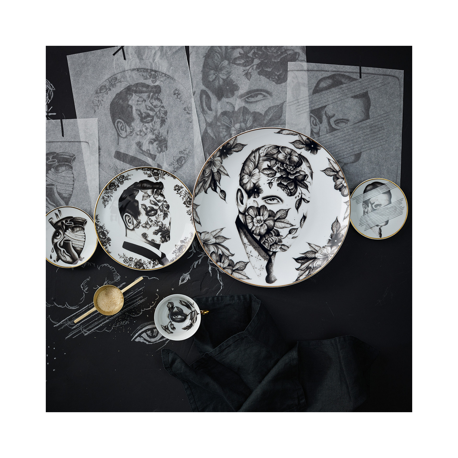 Cilla Marea talerzyk 10cm mot.1