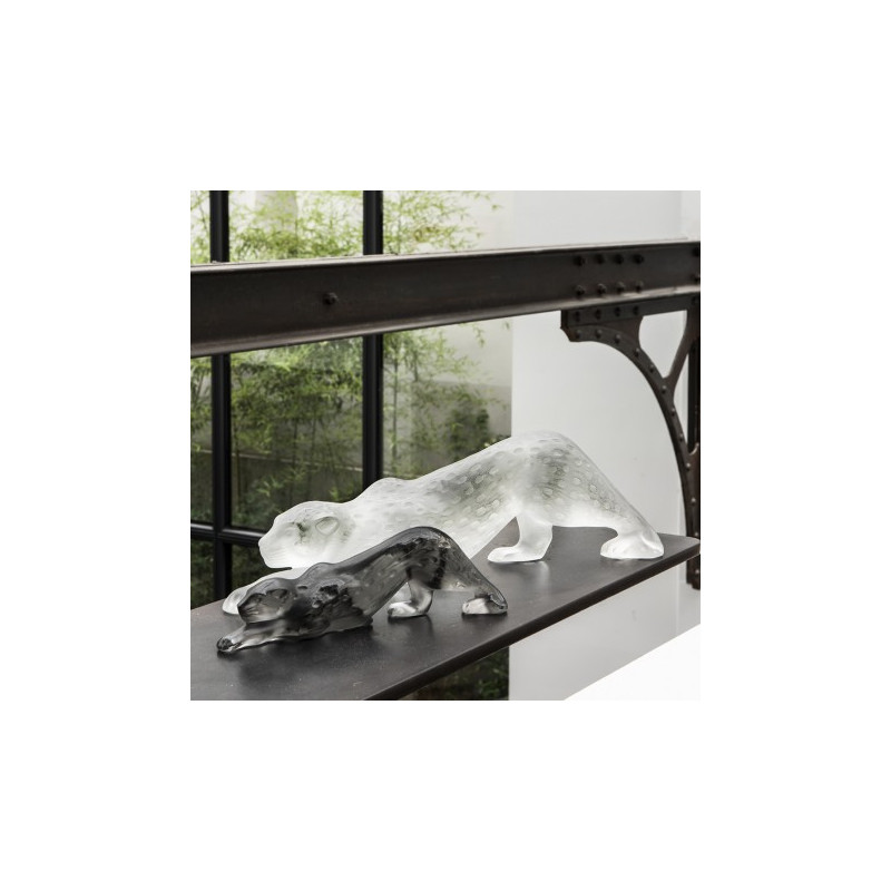 Figura Pantera Zelia Grafitowa 21cm/6,2cm Lalique