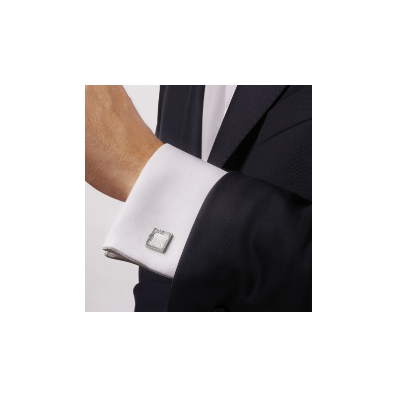 Spinki do mankietów Masque przeźroczyste Lalique