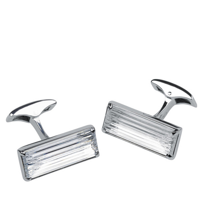 Spinki do mankietów Rayonnante kryształowe Lalique