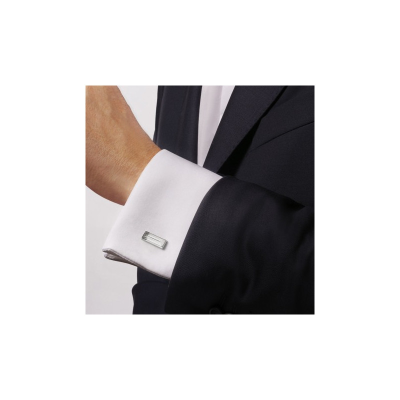 Spinki do mankietów Rayonnante kryształowe Lalique