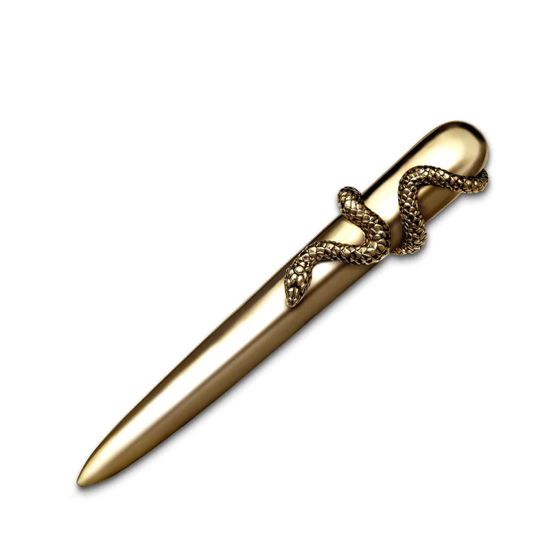 Nóż do listów Wąż pozłacany L Objet