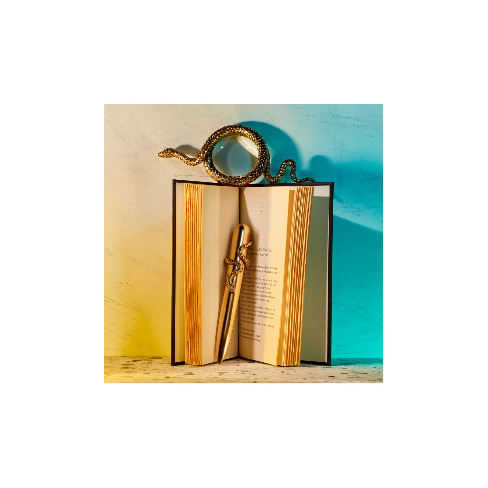 Nóż do listów Wąż pozłacany L Objet