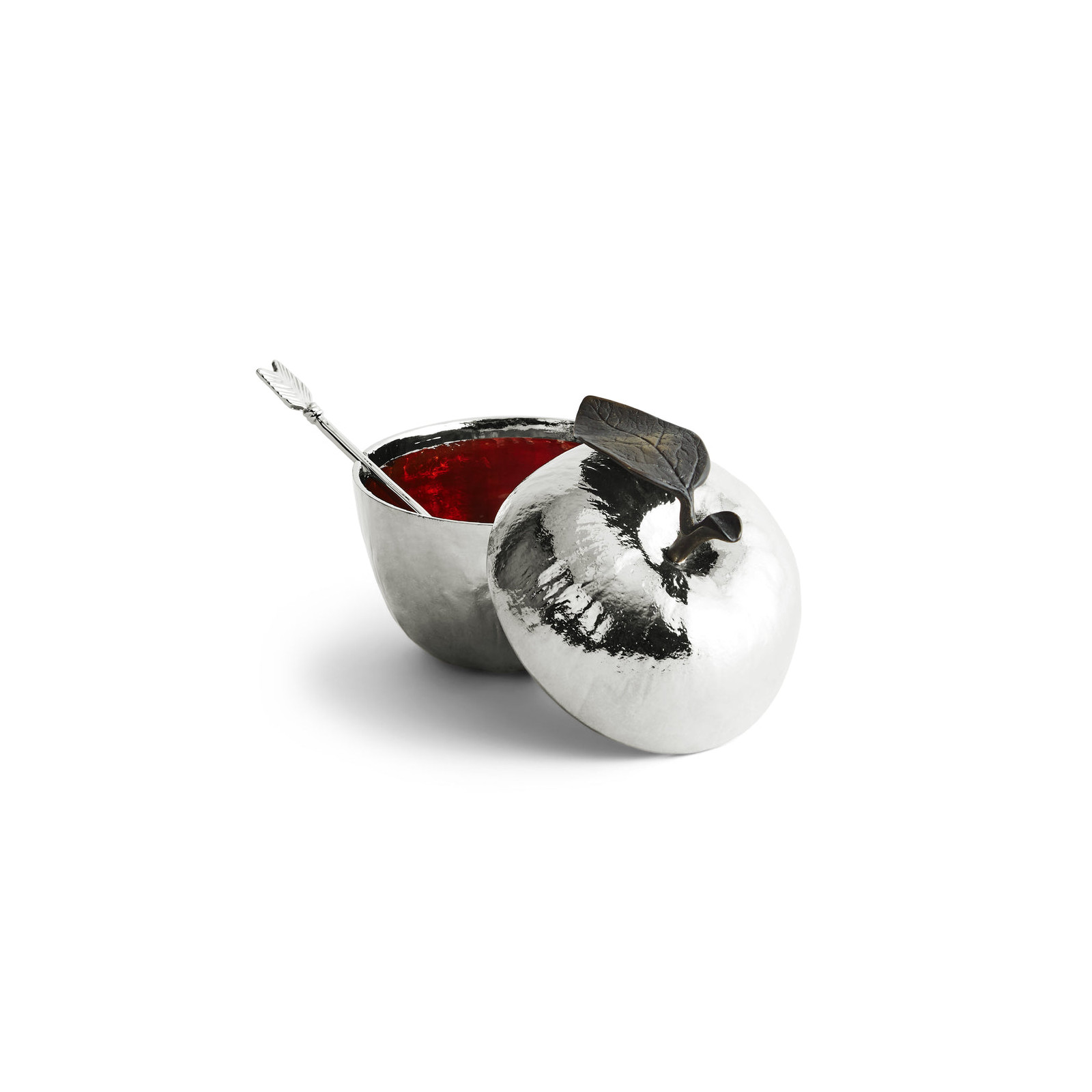 Pojemnik z łyzeczką Honey platynowy Michael Aram