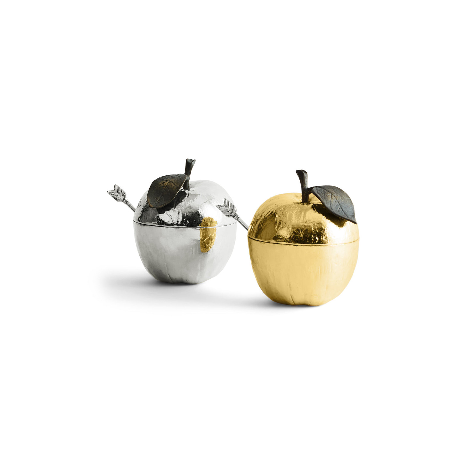 Pojemnik z łyzeczką Honey platynowy Michael Aram