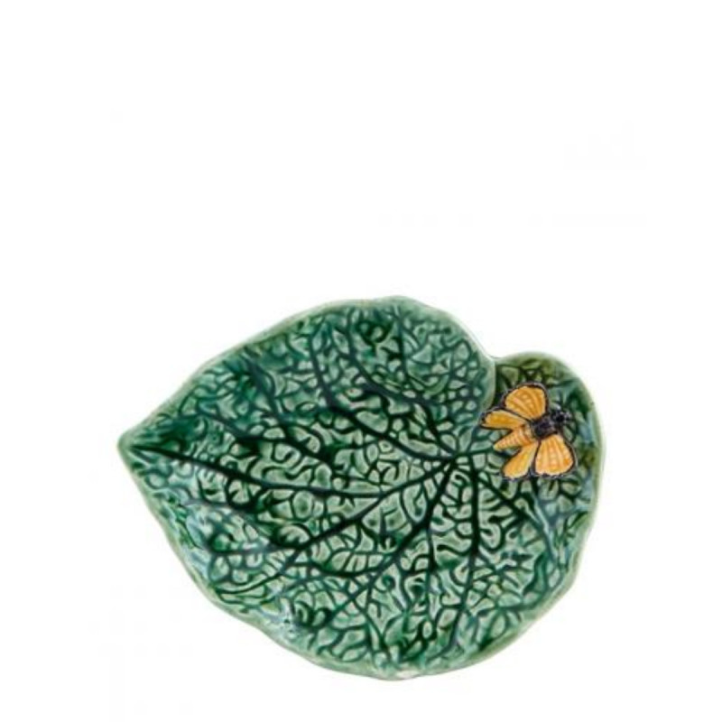 Bordallo Liście-patera 18,5 begonia/motyl