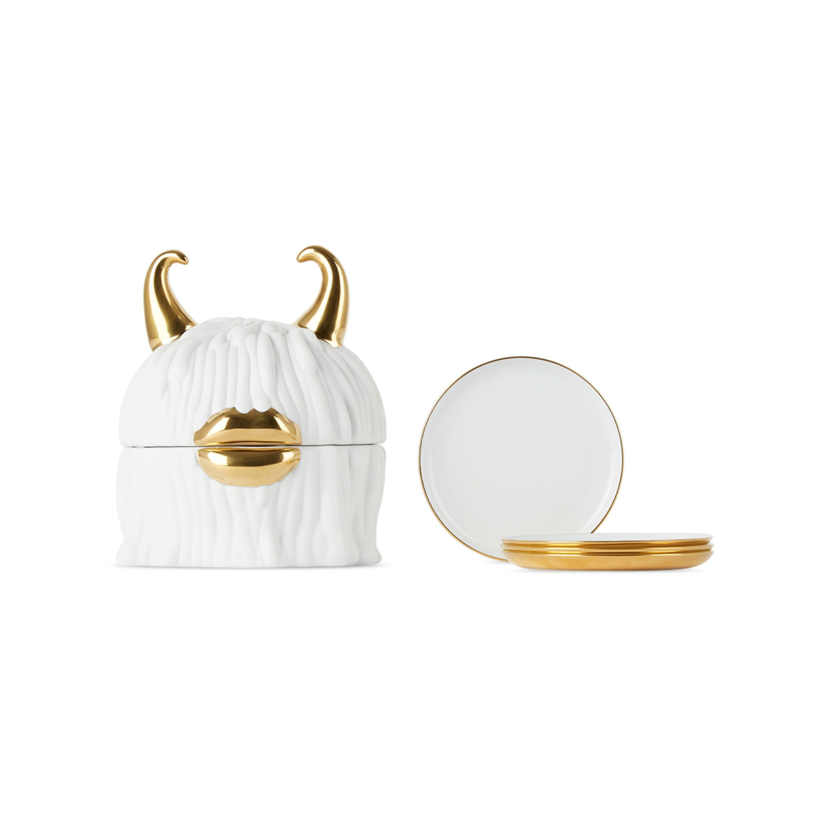 Haas Lynda-pojemnik + 4 talerze L Objet