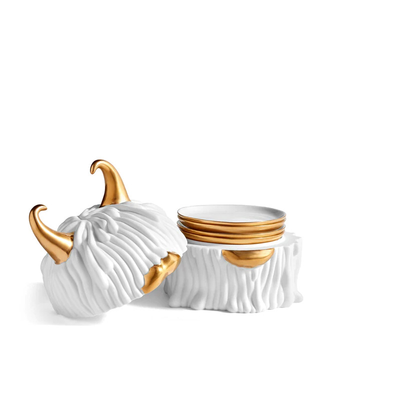 Haas Lynda-pojemnik + 4 talerze L Objet