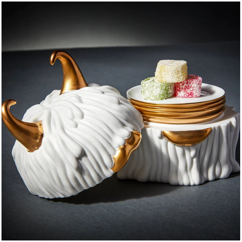 Haas Lynda-pojemnik + 4 talerze L Objet