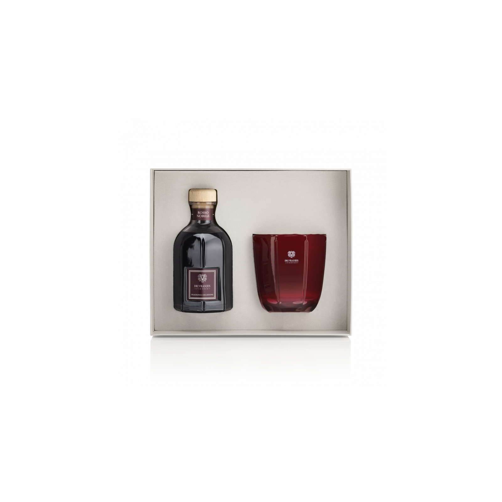 Zestaw Rosso Nobile dyfuzor 500ml + świeca 500ml Dr.Vranjes