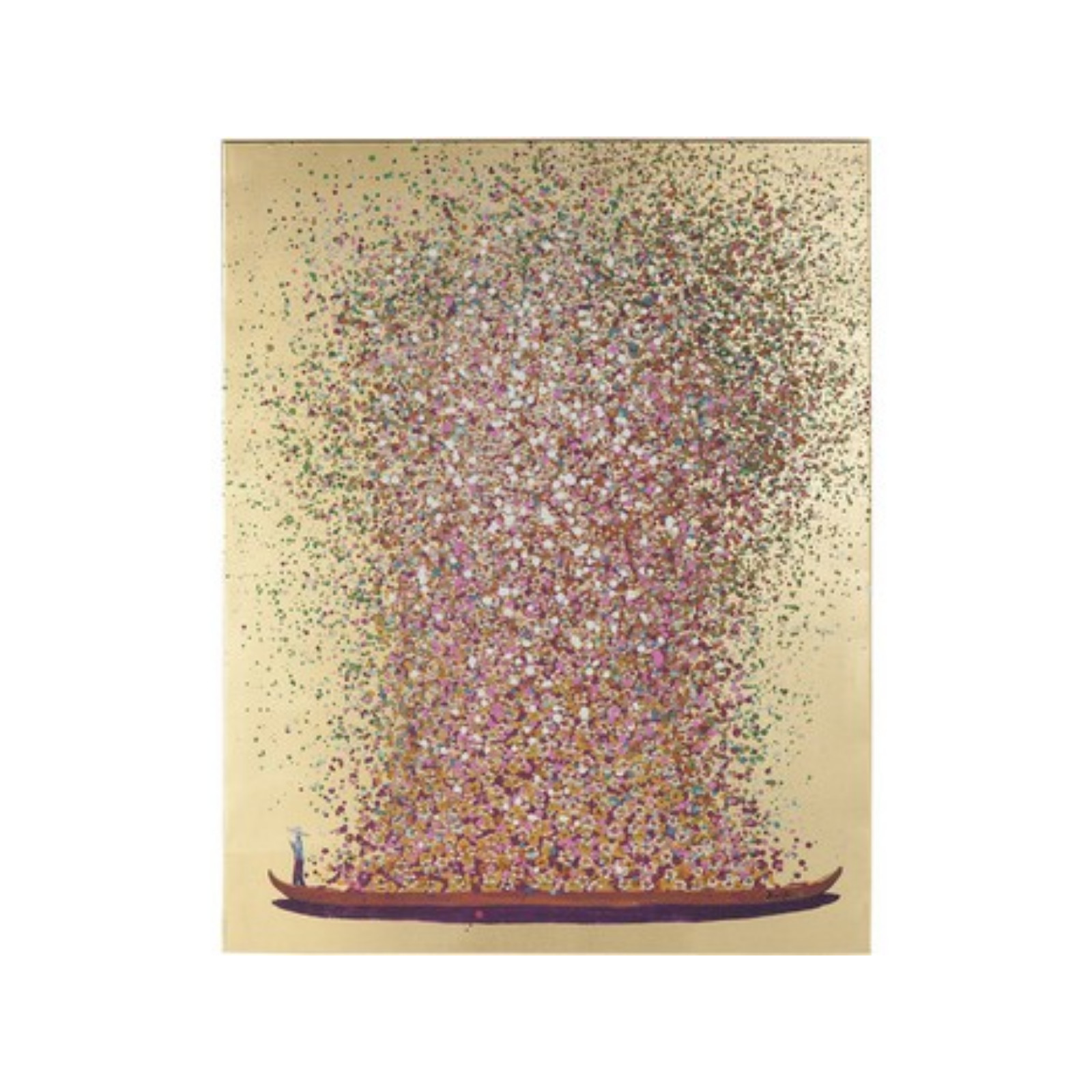 Obraz Łódź kwiatów