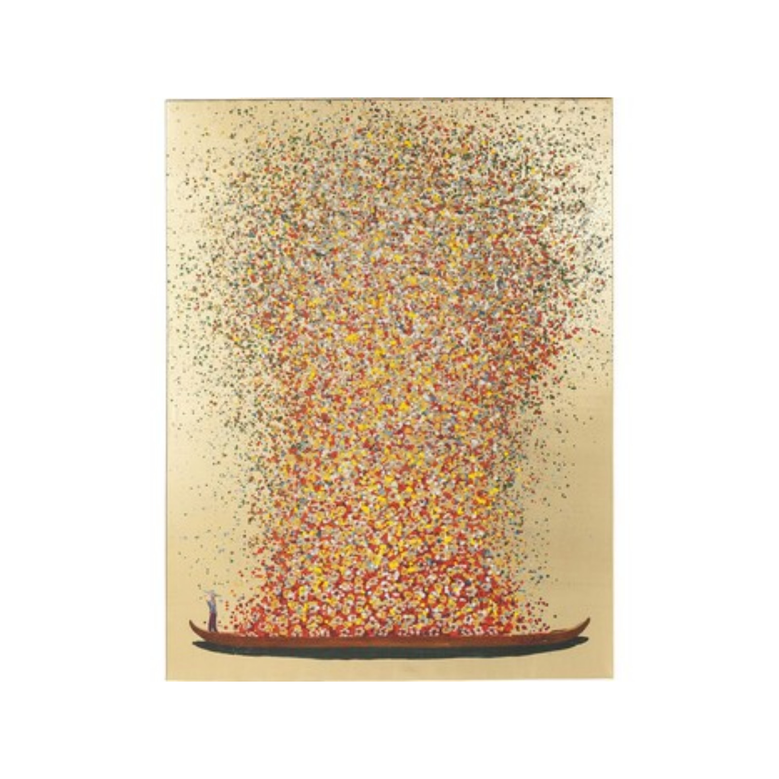 Obraz Łódź kwiatów