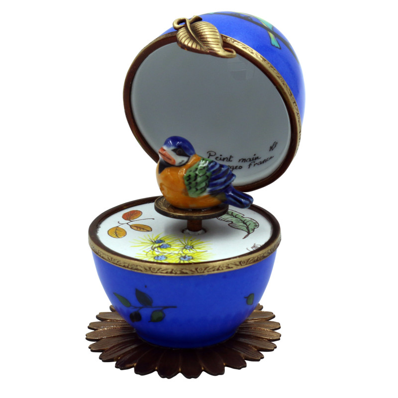 Jajko pozytywka ciemnoniebieska Ptak