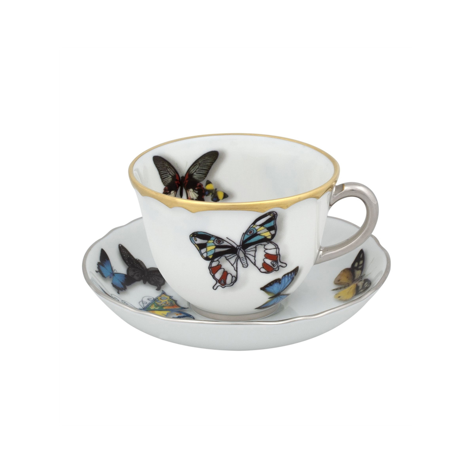 Vista Alegre zestaw 2 filiżanek do espresso Butterfly Parade
