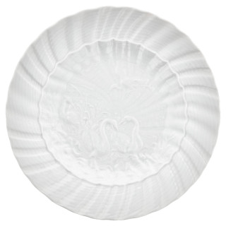 Meissen Talerz 24,5 cm Łabędź biały