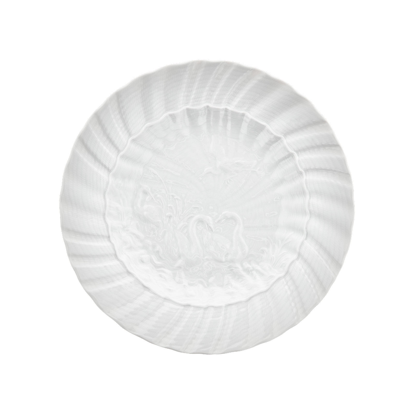 Meissen Talerz 24,5 cm Łabędź biały