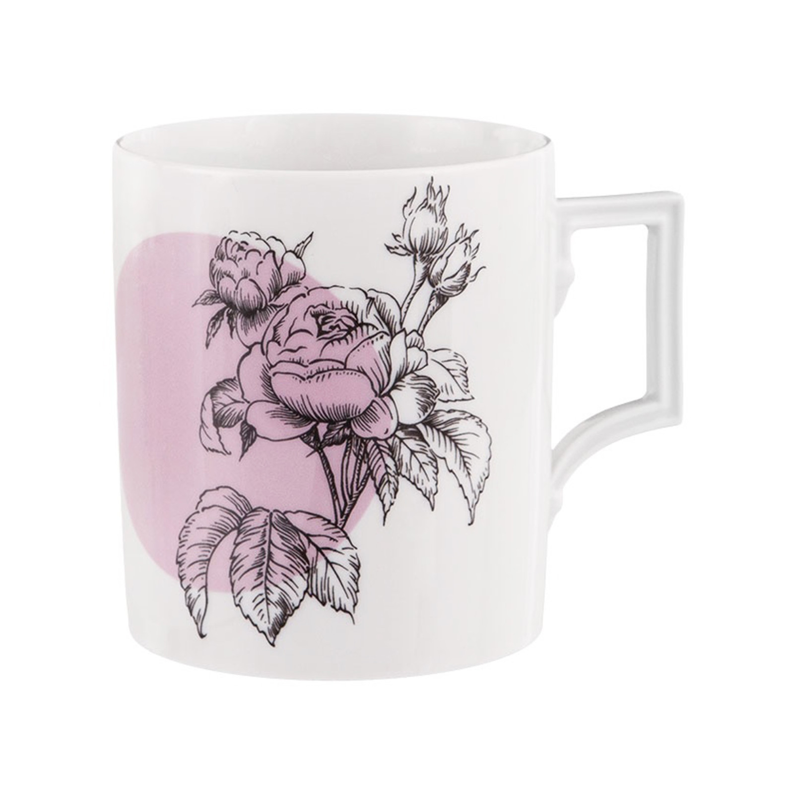Meissen Kubek-Graphic Rose