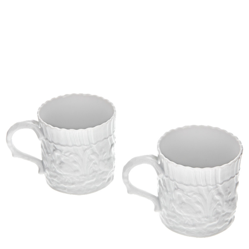 Meissen Zestaw kubków Łabędź 2 szt.