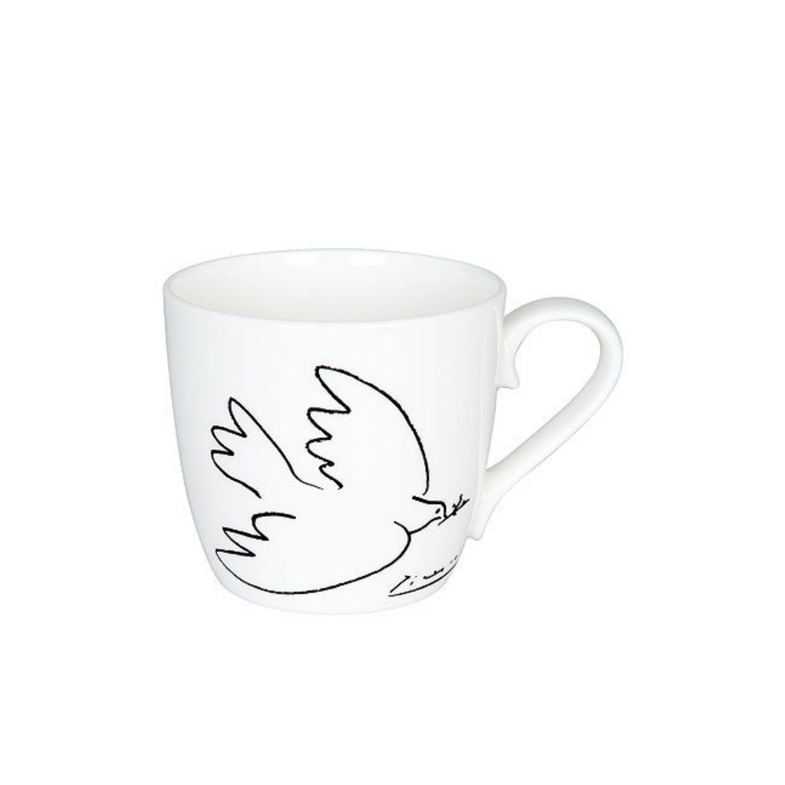 Konitz-Picasso kubek ”Gołąbek czarno/biały”